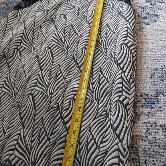 Calvin Klein office Black&White Block Sleeveless Mid A-line Dress size 6 - Picture 6 of 8